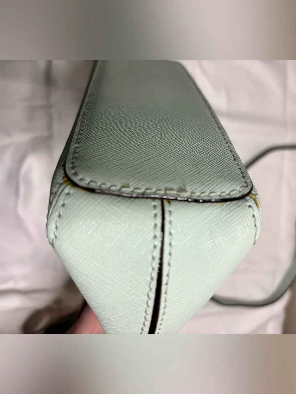 kate spade Perry Saffiano Leather Dome Crossbody